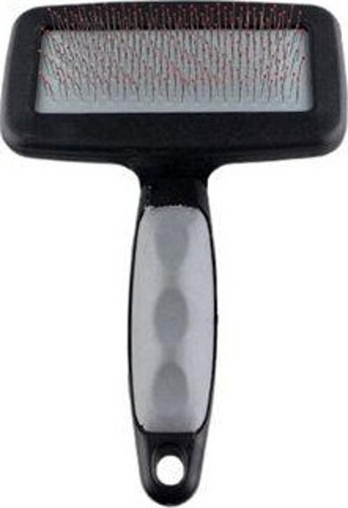 Slikon Top Başlıklı Kedi ve Köpek Fırçası Medium 14x9cm, Gri