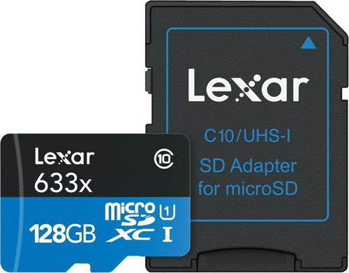 128GB 633X 100MB/s SD Adaptörlü MicroSDXC Hafıza Kartı