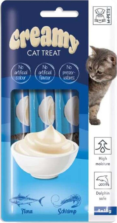 Creamy Ton Balıklı Karidesli Kedi Ödülü 4x15 Gr