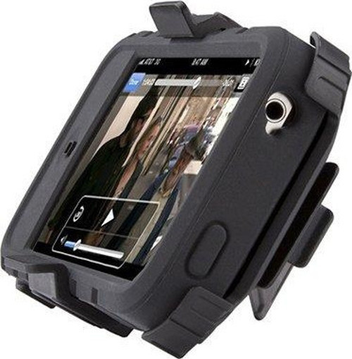 ToughSkin iPhone 4S/4 ile Uyumlu Korumalı Standlı Kılıf Siyah