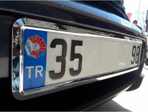 2 Adet Krom Nikelajlı Esnek Plakalık Krom Plakalık