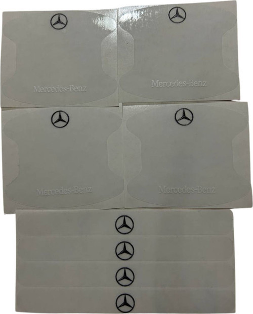 Mercedes-Benzuyumlu Marka Logolu Oto Kapı Kolu Çizik Önleyici Yapışkan 8'Li Set