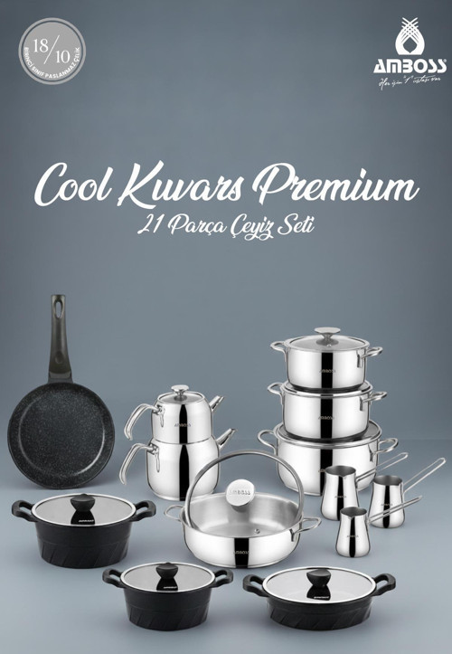 Cool Kuvars Premium 21 Parça Çeyiz Seti