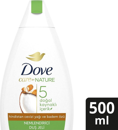 Care By Nature Nemlendirici Duş Jeli Hindistan Cevizi Yağı ve Badem Özü Yenileyici 500 ml