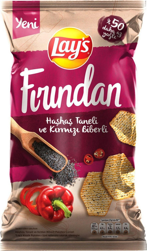 Fırından Hashas Kırmızı Biberli 96 gr