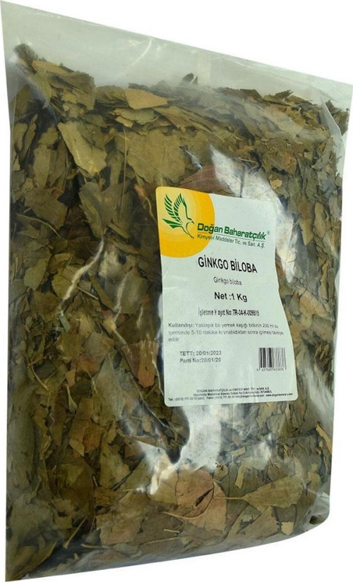 Baharatçılık Gin kgo Biloba Yaprağı Otu 1000G Kiloluk Paket