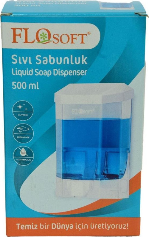 Sıvı Sabunluk ve Şampuan Makinesı Şeffaf Renk 500 ML Hacimli