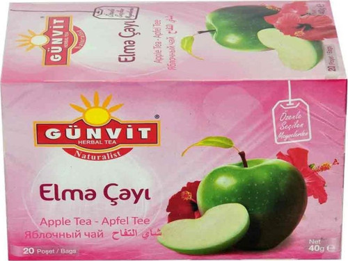 Elma Çayı Elmalı Çay 2 gr x 20 Adet Süzen Poşet Meyve Çayı