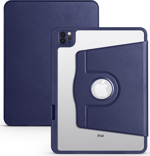 Apple iPad 10.9 2022 (10.Nesil) Kılıf Termik Kalem Bölmeli Dönebilen Standlı Kılıf