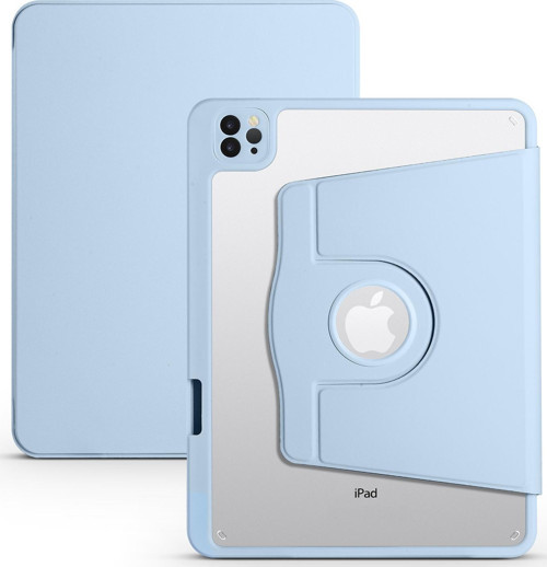 Apple iPad 10.9 2022 (10.Nesil) Kılıf Termik Kalem Bölmeli Dönebilen Standlı Kılıf