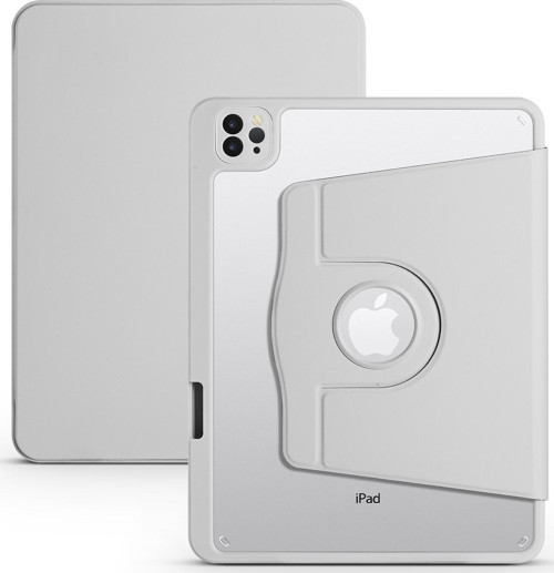 Apple iPad 10.9 2022 (10.Nesil) Kılıf Termik Kalem Bölmeli Dönebilen Standlı Kılıf