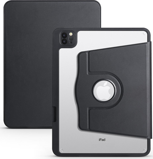 Apple iPad 10.9 2022 (10.Nesil) Kılıf Termik Kalem Bölmeli Dönebilen Standlı Kılıf