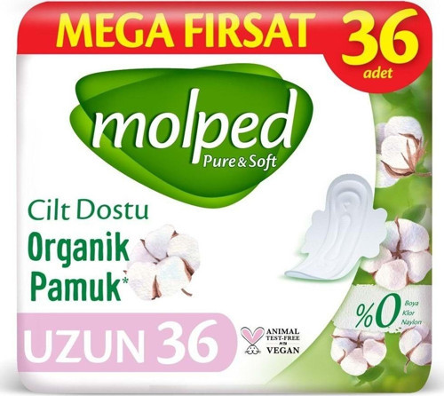 Pure & Soft Hijyenik Ped Mega Uzun 36 Adet