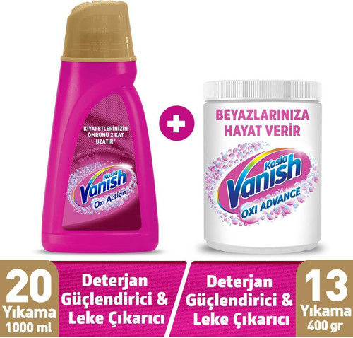 Kosla Leke Çıkarıcı Renkliler için 1000 ml Sıvı + Beyazlar için 400 gr Toz