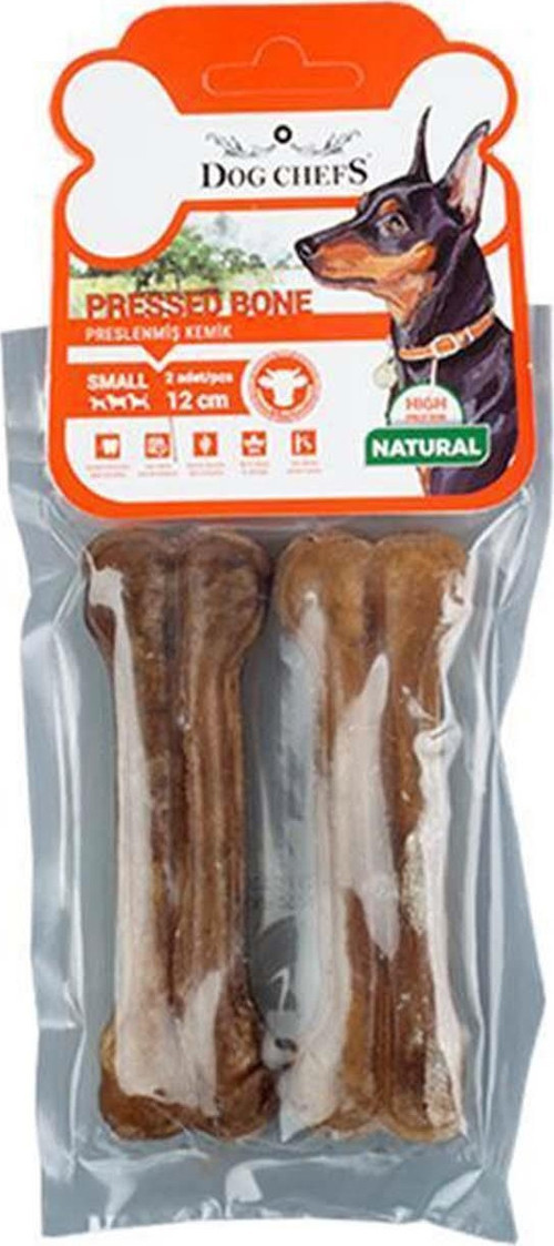 Naturel Kemik Köpek Ödülü 12 Cm 2 li Paket