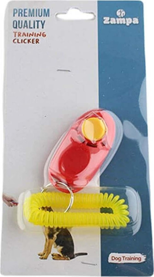 Askılı Köpek Eğitim Clickeri 6 Cm x 3 Cm Kırmızı