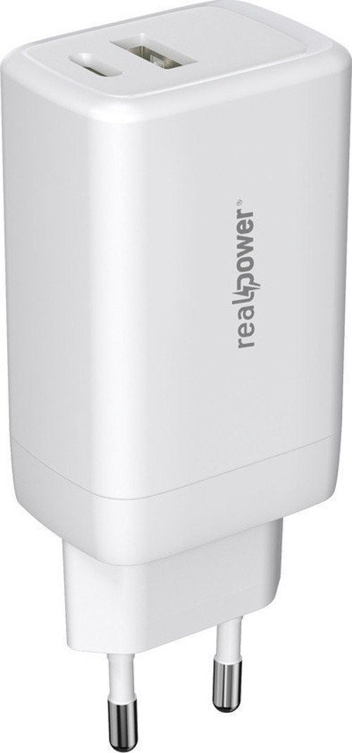 GaN 65W Usb-A,Type-C hızlı şarj cihazı beyaz TC65WWH