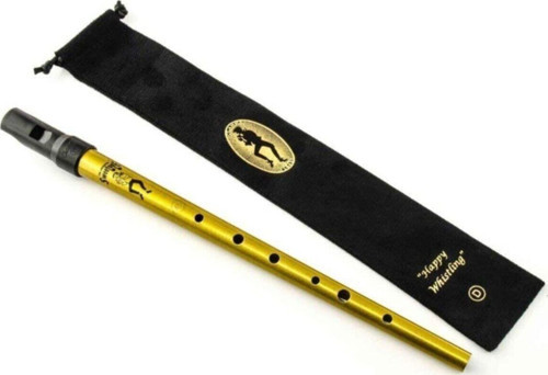 Irlanda Flütü - Tinwhistle D Sweetone Altın Sarı, Şeffaf Kılıflı