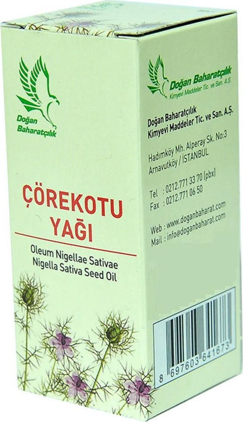 Baharatçılık Çörek Otu Yağı 50cc ml Doğal Saf Cam Şişe