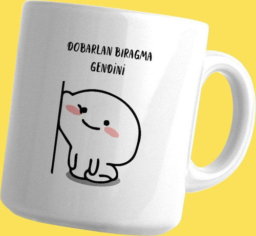 Dobarlan Bıragma Gendini Baskılı Kupa Bardak