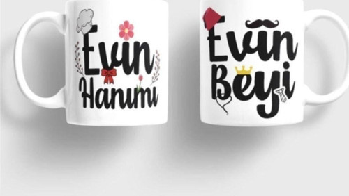 Evin Hanımı Evin Beyi Sevgili Kupaları