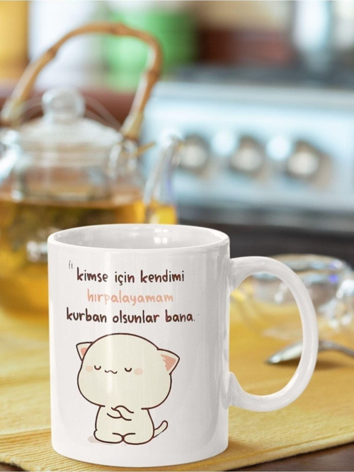 Kurban Olsunlar Bana Tasarım Baskılı Kupa Bardak