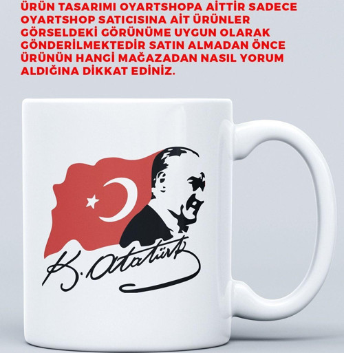 Atatürk Baskılı Bardak Hediye Kutulu