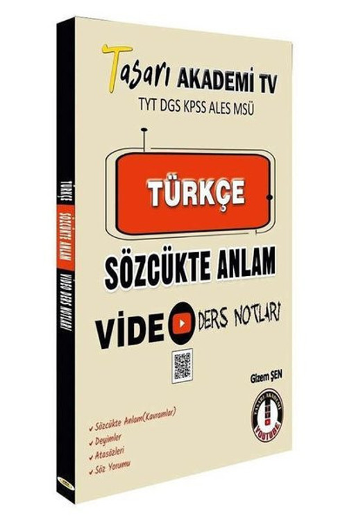 TYT Türkçe Sözcükte Anlam Vİdeo Ders Notları