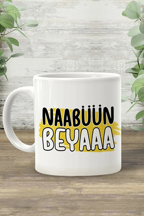 Nabüün Beyaaa Kupa Bardak Porselen