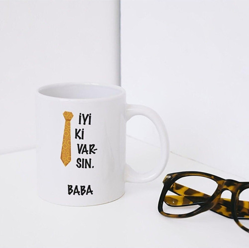 Iyi Ki Varsın Baba Baskılı Kupa Bardak