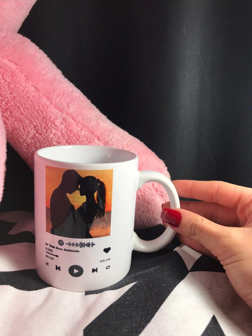 Kişiye Özel Spotify Fotoğraflı Baskılı Kupa