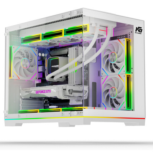 Orion Neon 6x ARGB Fan Kumanda ve Kontrolcü Micro ATX Boş Bilgisayar Kasası Beyaz
