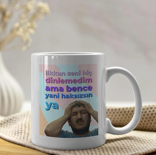 Gibi Dizisi Yılmaz Ve İlkkan Motto Porselen Kupa Bardak