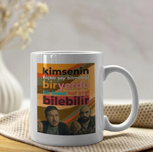 Gibi Dizisi Yılmaz Ve İlkkan Motto Porselen Kupa Bardak