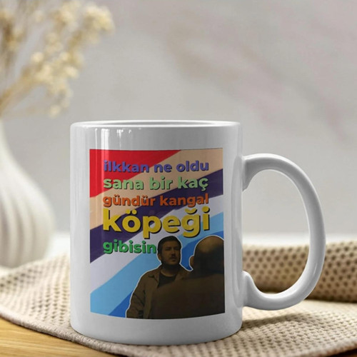 Gibi Dizisi Yılmaz Ve İlkkan Motto Porselen Kupa Bardak