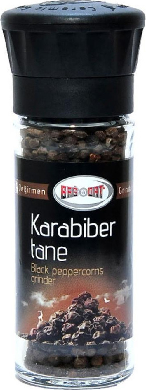 Tane Karabiber Cam Değirmen Kapaklı 50 gr Saf Doğal