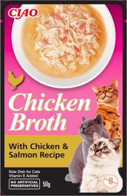 Tavuk Sulu ve Somonlu Kedi Çorbası 50 Gr
