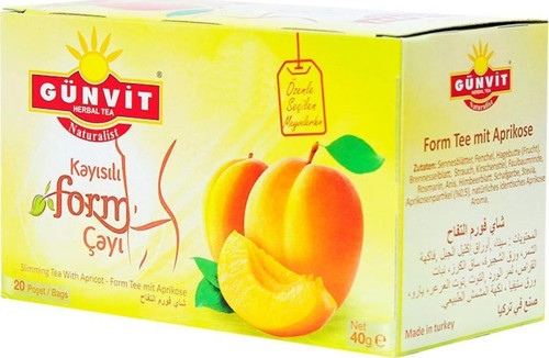 Naturalist Kayısılı Form Bitki Süzen Poşet Çay 20 x 2 gr