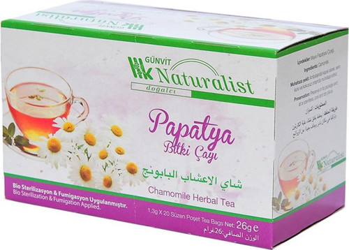 Naturalist Papatya Bitki Süzen Poşet Çay 20 x 1.3 G