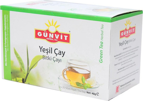 Yeşil Çay Bitki Süzen Poşet Çay 20 x 2 gr Doğal Yeşilçay