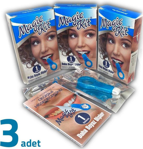 Diş Lekesi Temizleyici Diş Beyazlatıcı +5 Yedek Silgi X 3 Adet