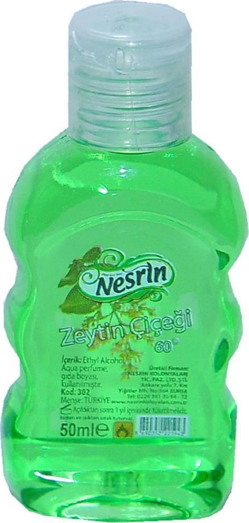 Zeytin Çiçeği Kolonyası 50ML 60 Derece Pet Şişe