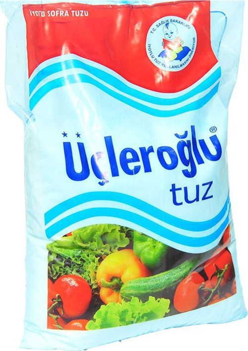 İyotlu Sofra Tuzu 1500 gr 1.5 Kiloluk