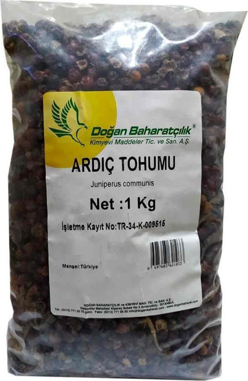 Baharatçılık Ardıç Tohumu 1 kg Doğal Saf Kiloluk Paket