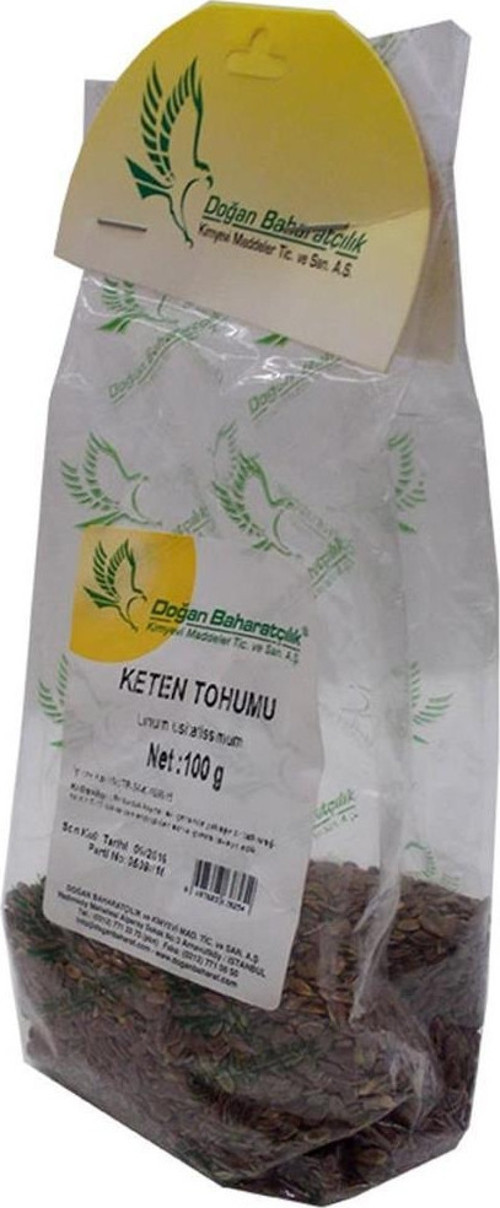 Baharatçılık Keten Tohumu 100 gr Bezir Tohumu Saf Doğal Pkt