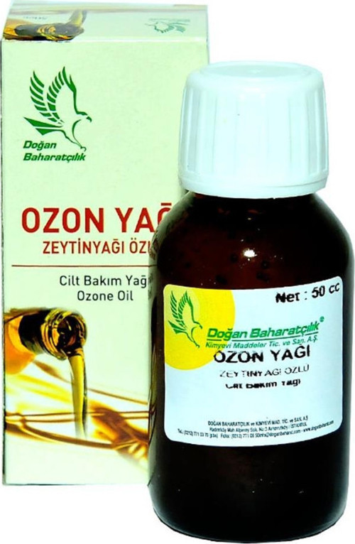 Baharatçılık Ozon Yağı 50 cc ml Doğal Masaj Yağı Cam Şişe