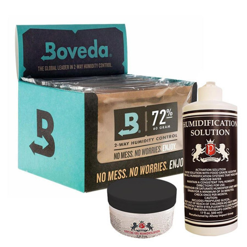 72 60g Humidor Puro Kutusu Nemlendirici 12li Paket Saf Su ve Jel Hediyeli