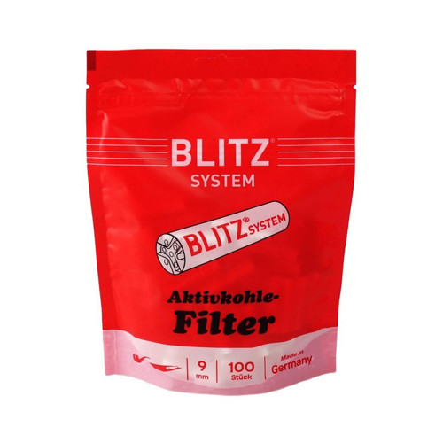 Blitz Germany 80140 Kömürlü Pipo Filtresi 9mm 100 Adet