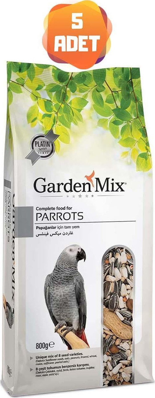 Platin Papağan Yemi 800 Gr x 5 Adet