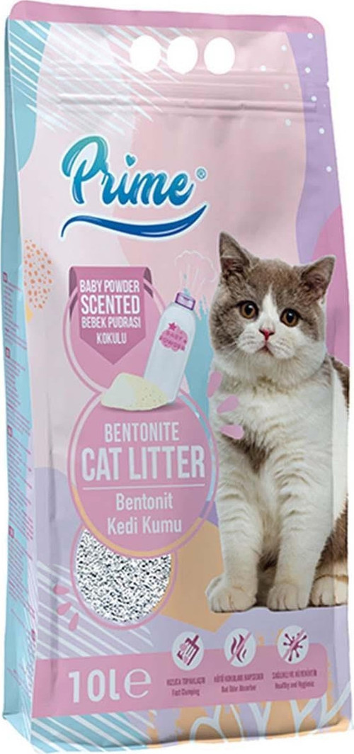 İnce Pudralı Bentonit Kedi Kumu 10 Lt